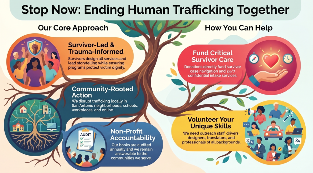stop human trafficking together